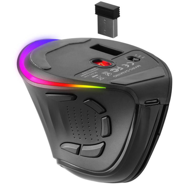 Mars Gaming Ratón Gaming Ergonómico Inalámbrico MM-SK hasta 8400 DPI